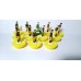Subbuteo Andrew Table Soccer AEK Athens away kit 2019-20 on classic Hasbro bases